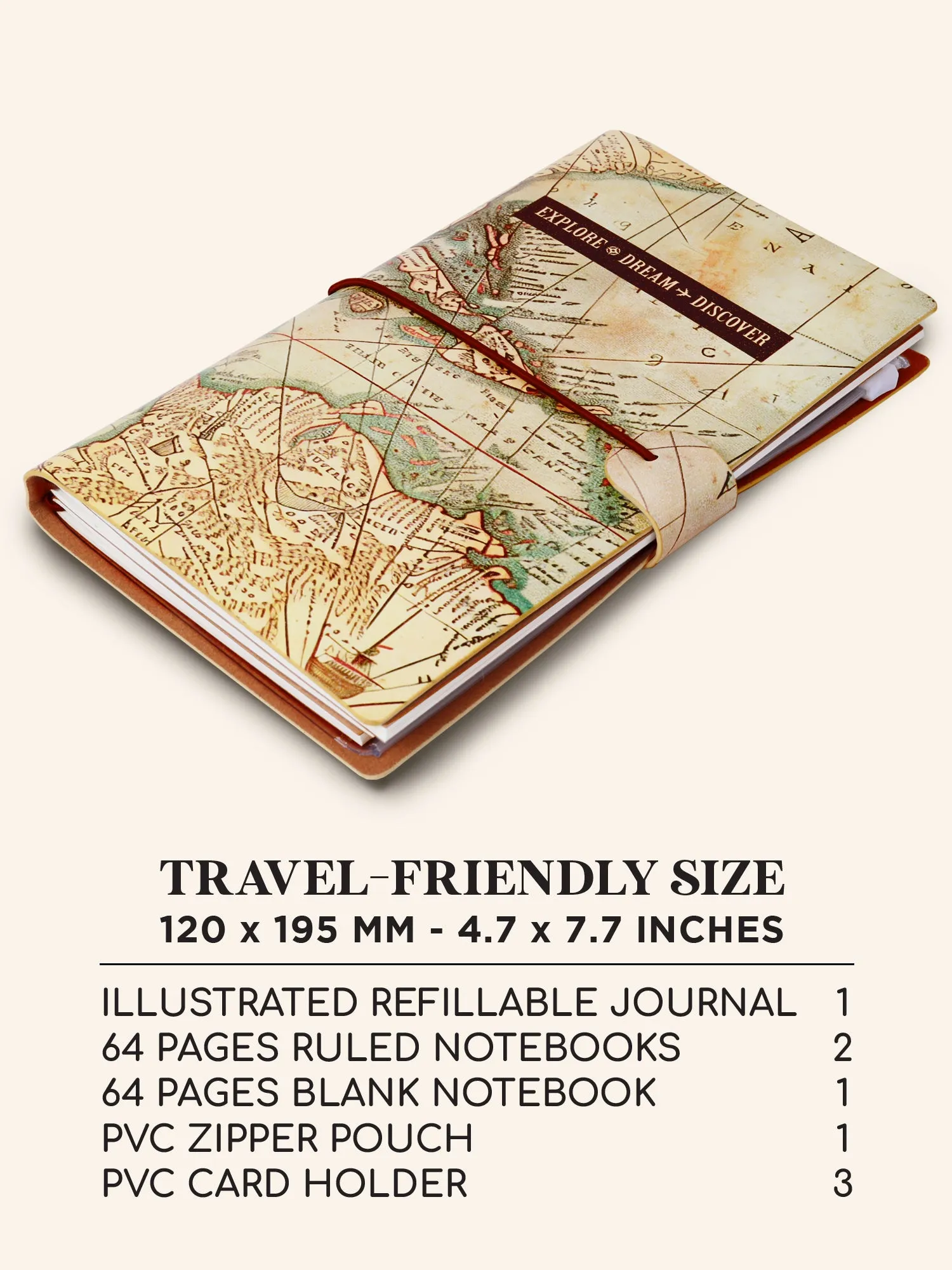 A5 Refillable Travel Journal - Voyage Vibes