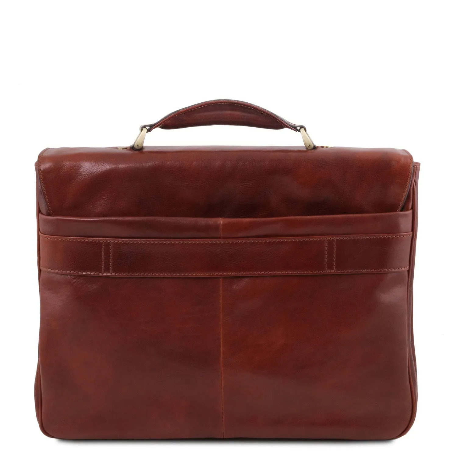 Alessandria - Leather multi compartment TL SMART laptop briefcase | TL142440