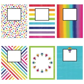 Binder Covers and Spines | Rainbow Classroom Decor | Light Bulb Moments  | UPRINT | Schoolgirl Style