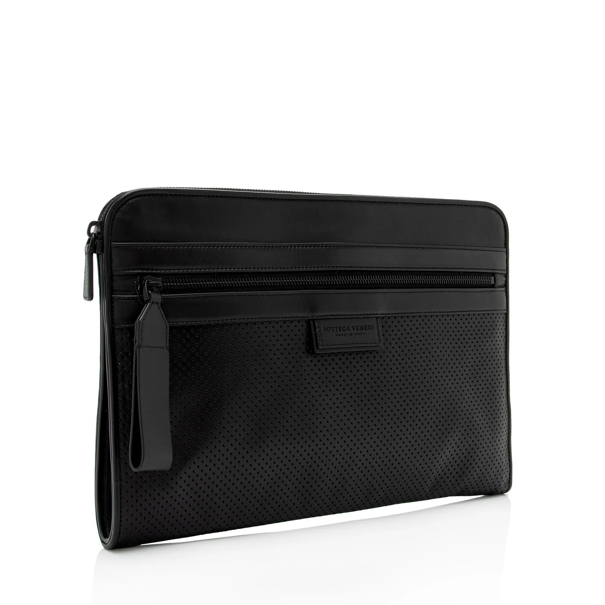 Bottega Veneta Calfskin Half-Zip Document Case (SHF-Pejym8)