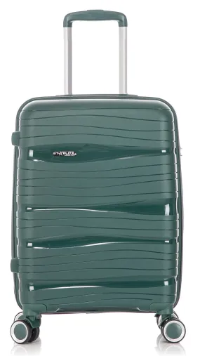 Cabin Spinner Suitcase - Crack Resistant - PP801 - Green