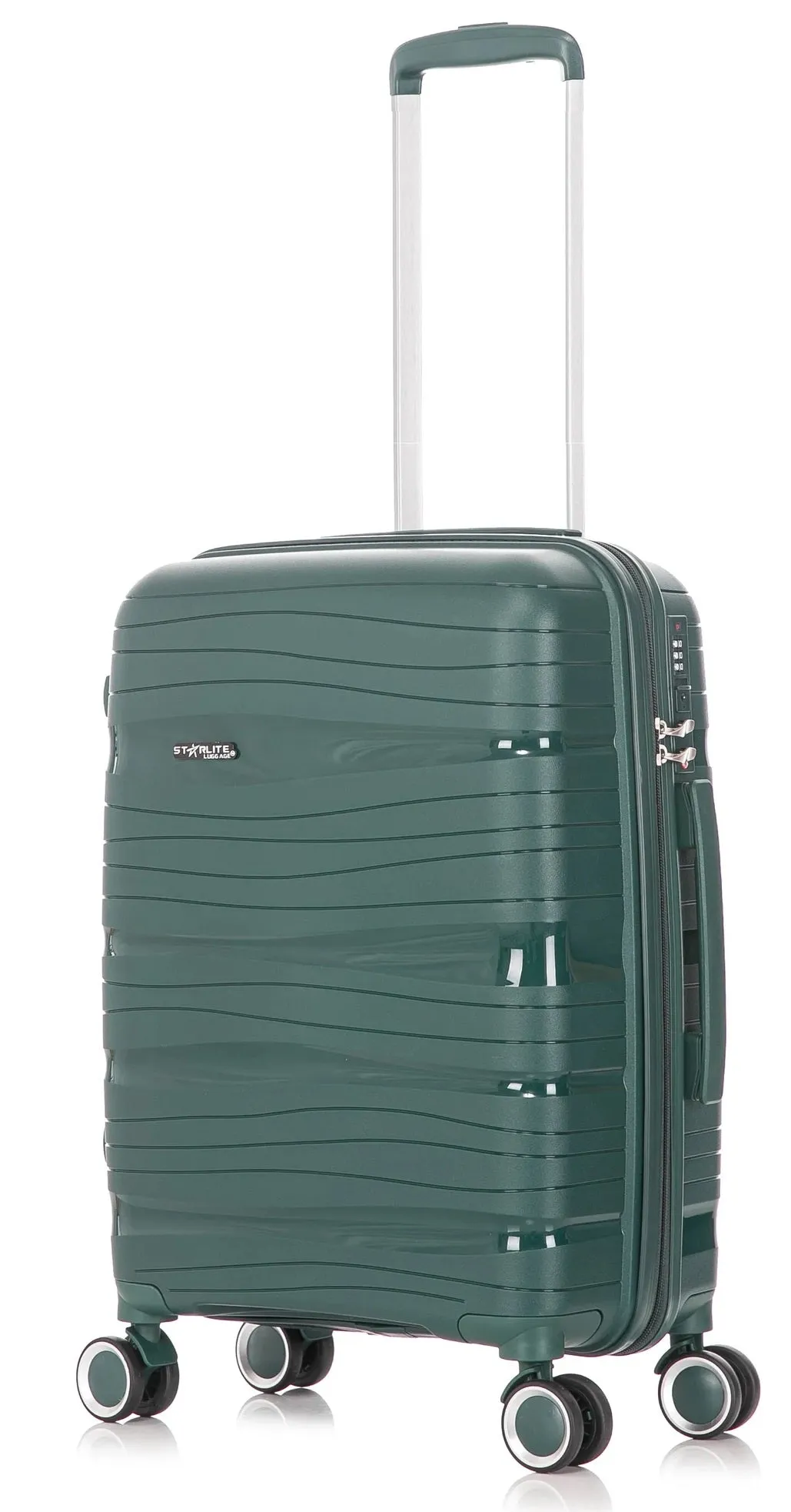 Cabin Spinner Suitcase - Crack Resistant - PP801 - Green