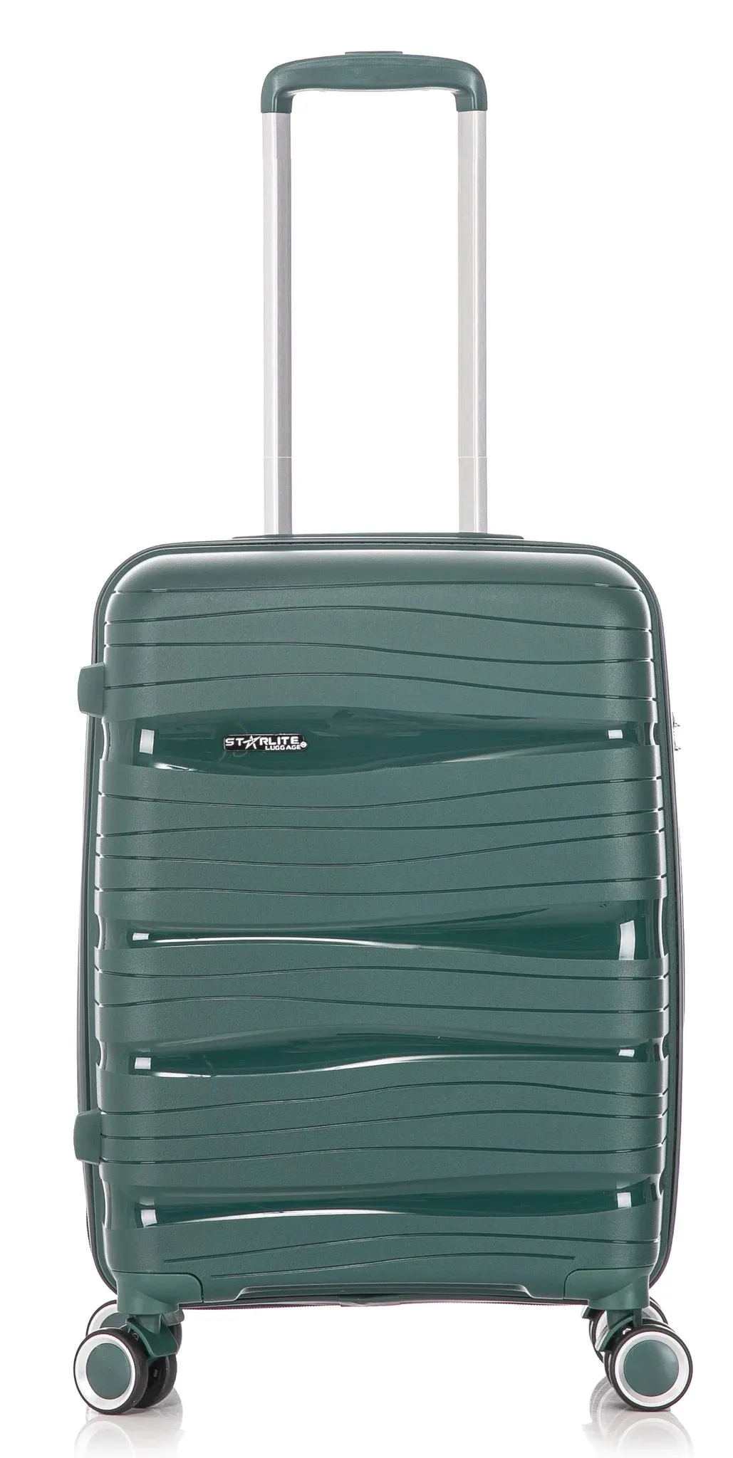 Cabin Spinner Suitcase - Crack Resistant - PP801 - Green