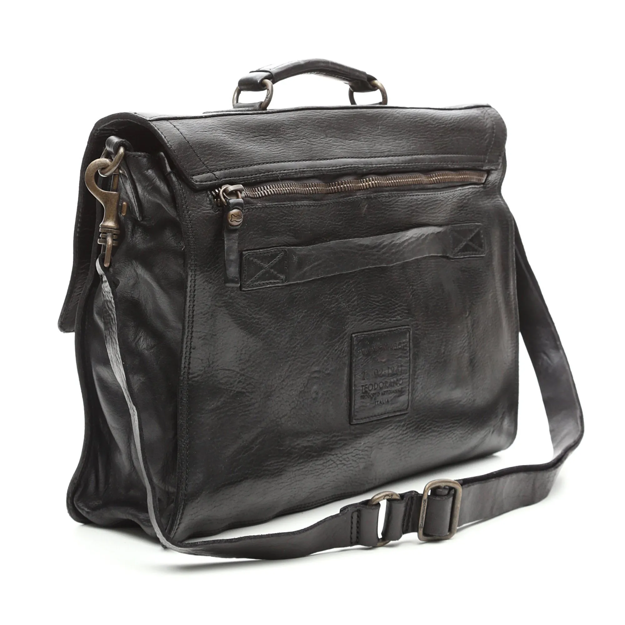 Campomaggi Leather Professional Carry Bag, Black