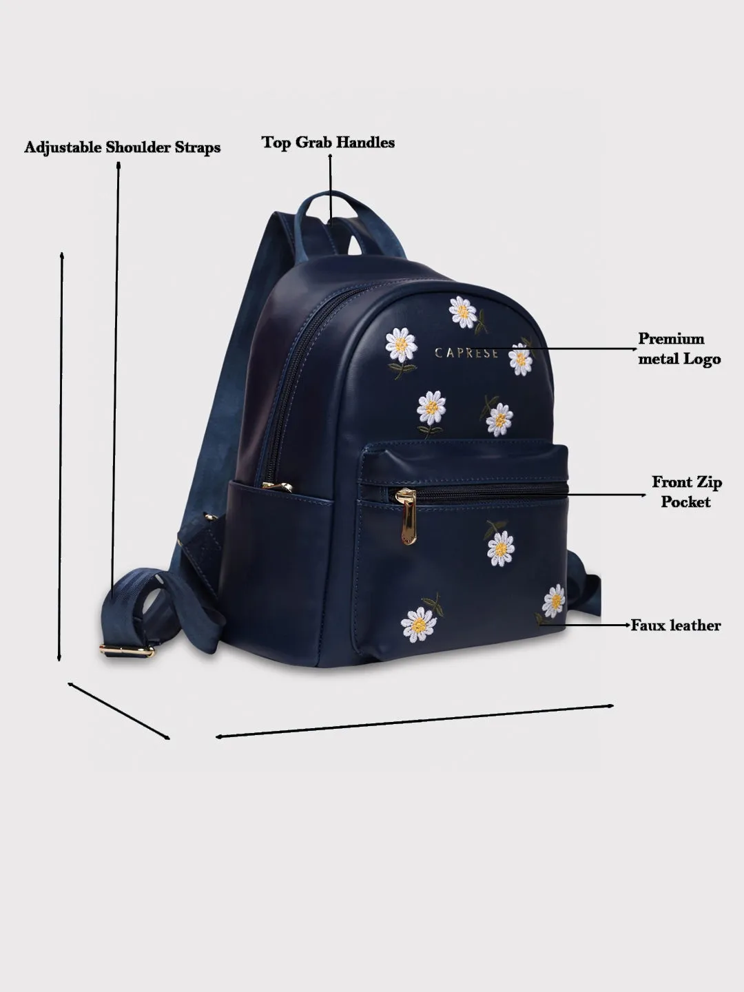 Caprese Kyle Backpack Small Navy