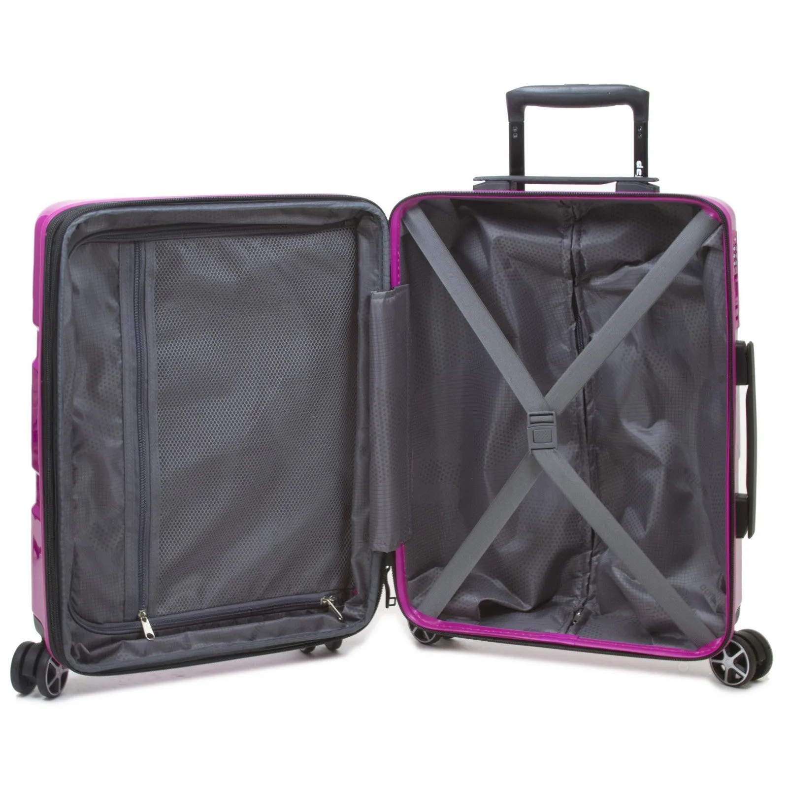 Dejuno Lumos Hardside 3-Piece Expandable Spinner Luggage Set