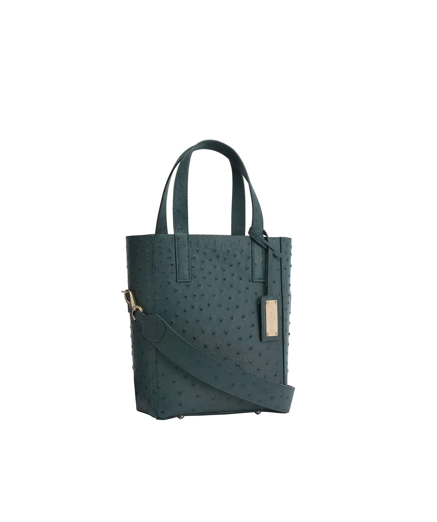 Emerald Green Ostrich | Mini Crossbody 'Ntombi' Tote