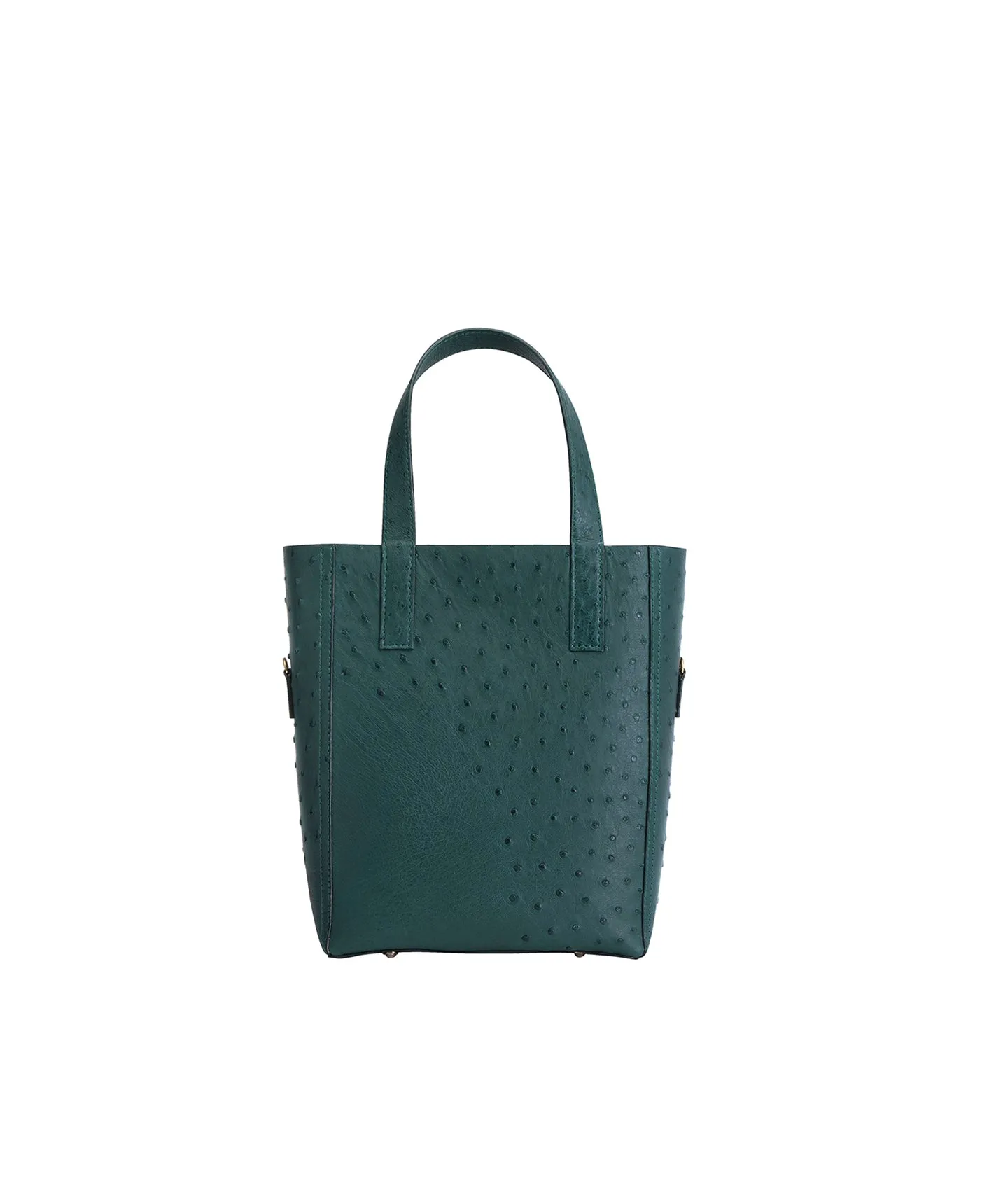 Emerald Green Ostrich | Mini Crossbody 'Ntombi' Tote