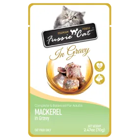 Fussie Cat Mackerel In Gravy 2.47-oz Pouch, Wet Cat Food