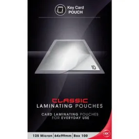 Gbc Laminating Pouch 125 Micron 64 X 99Mm Clear Pack 100