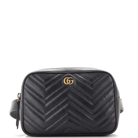 GUCCI GG Marmont Square Belt Bag Matelasse Leather