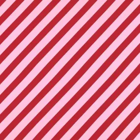 Harlequin X Sophie Robinson 'Paper Straw Stripe - Ruby/Rose' Fabric