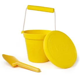 Honey Yellow Silicone Bucket, Flyer and Spade Set