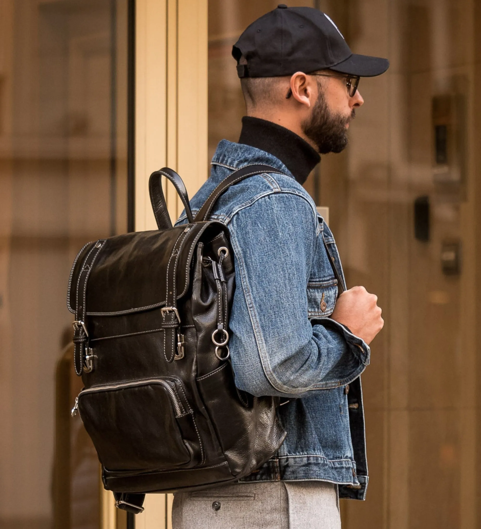 Leather Backpack - The Good Earth