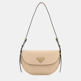 Light Pink Leather Shoulder Bag