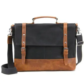 Mens Laptop Messenger Canvas Bag