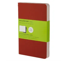 Moleskine Set of 3 Cahier Pocket Plain Journal CH113EN