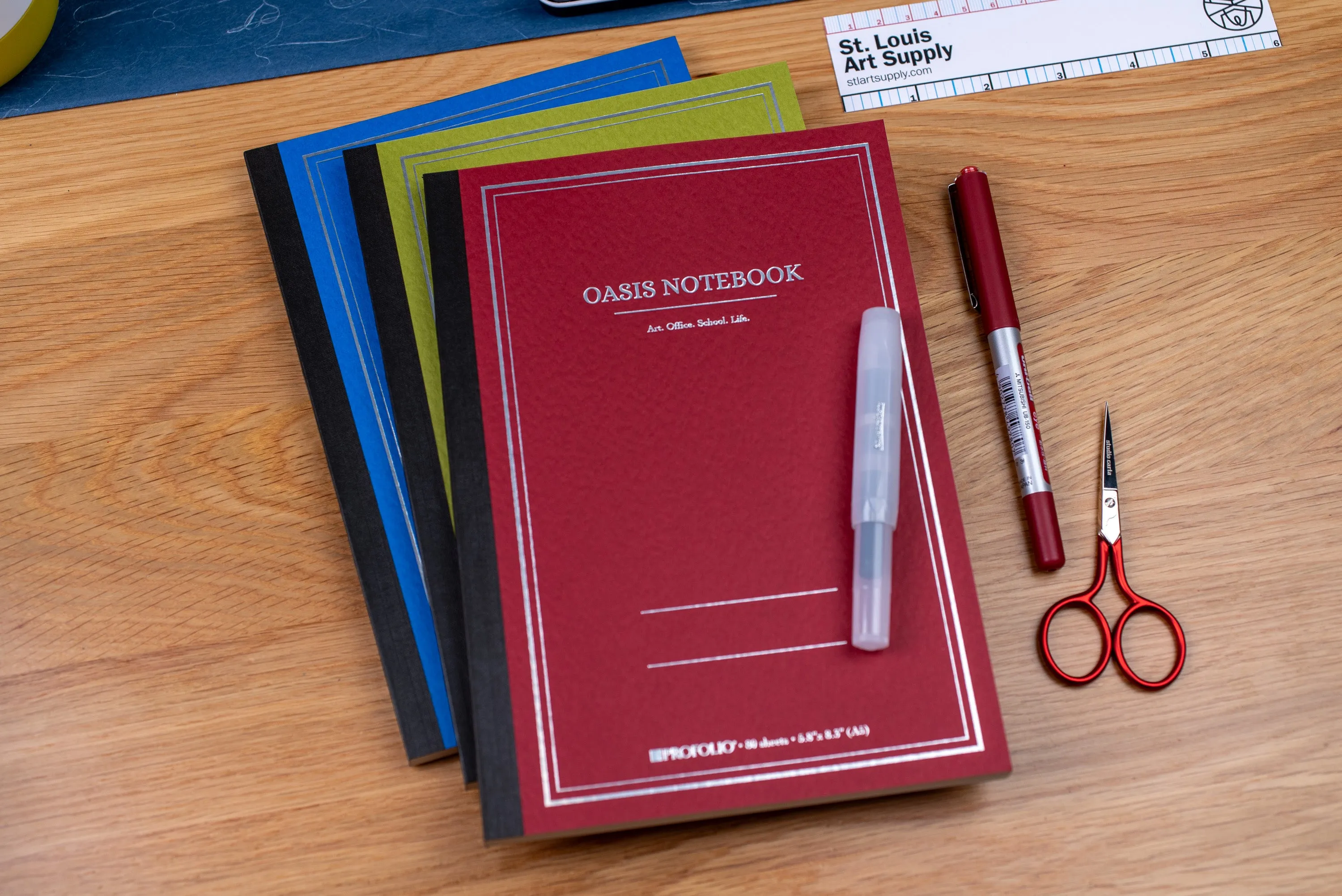 Oasis Notebook, Deep Red