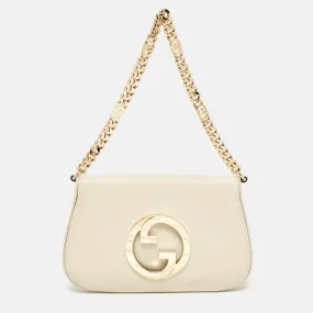 Off White Leather Small Blondie Shoulder Bag