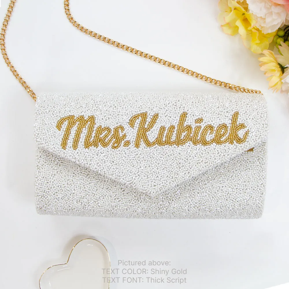 Personalized Bridal Envelop Clutch Bag (ENV)