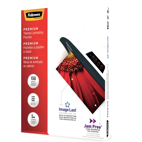 Premium Thermal Laminating Pouches - ImageLast™, Hassle-Free, Letter Size, 5mil Thickness, Pack of 150