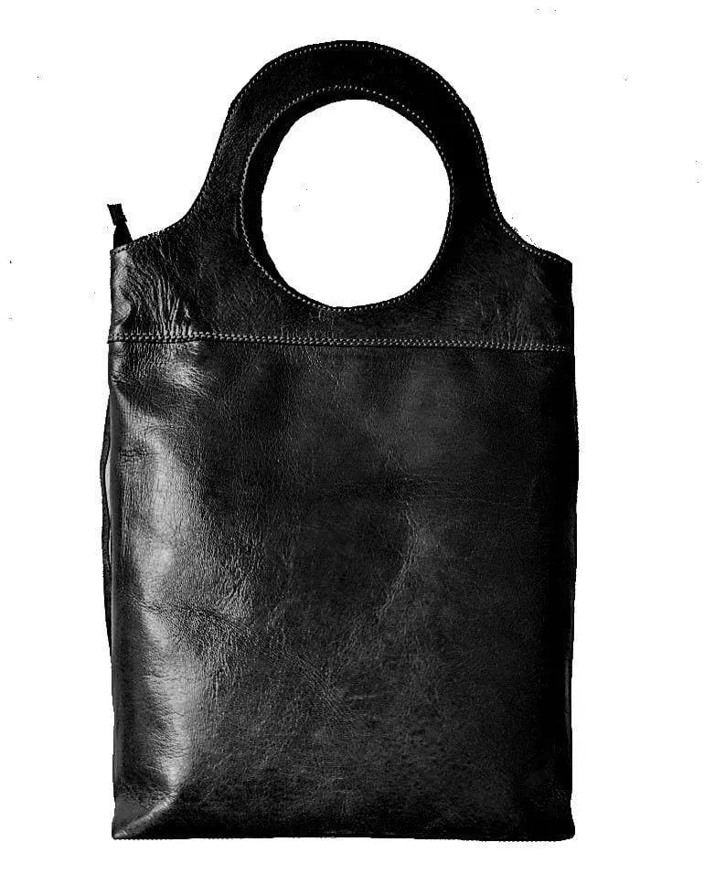 Rebel Leather Bag - Oasis - Black