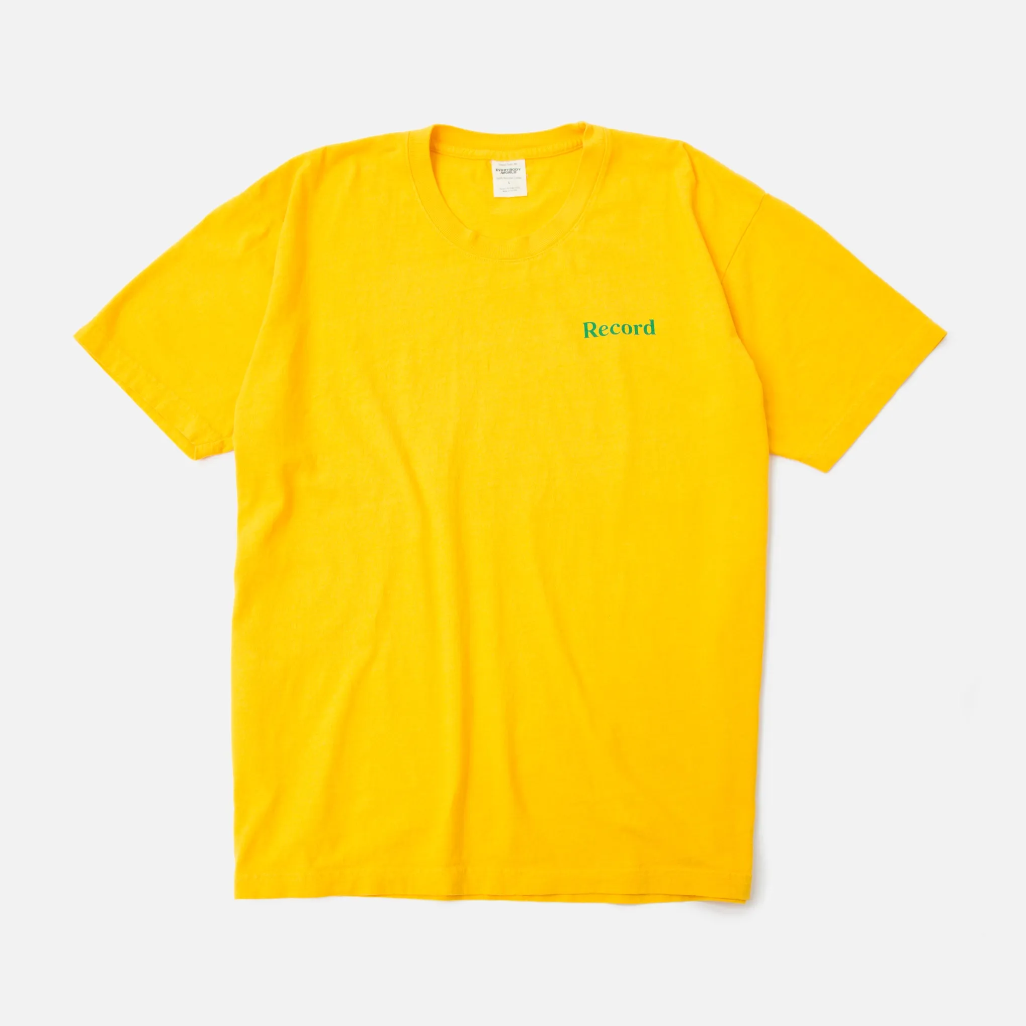 Record Logo T-shirt - Mustard