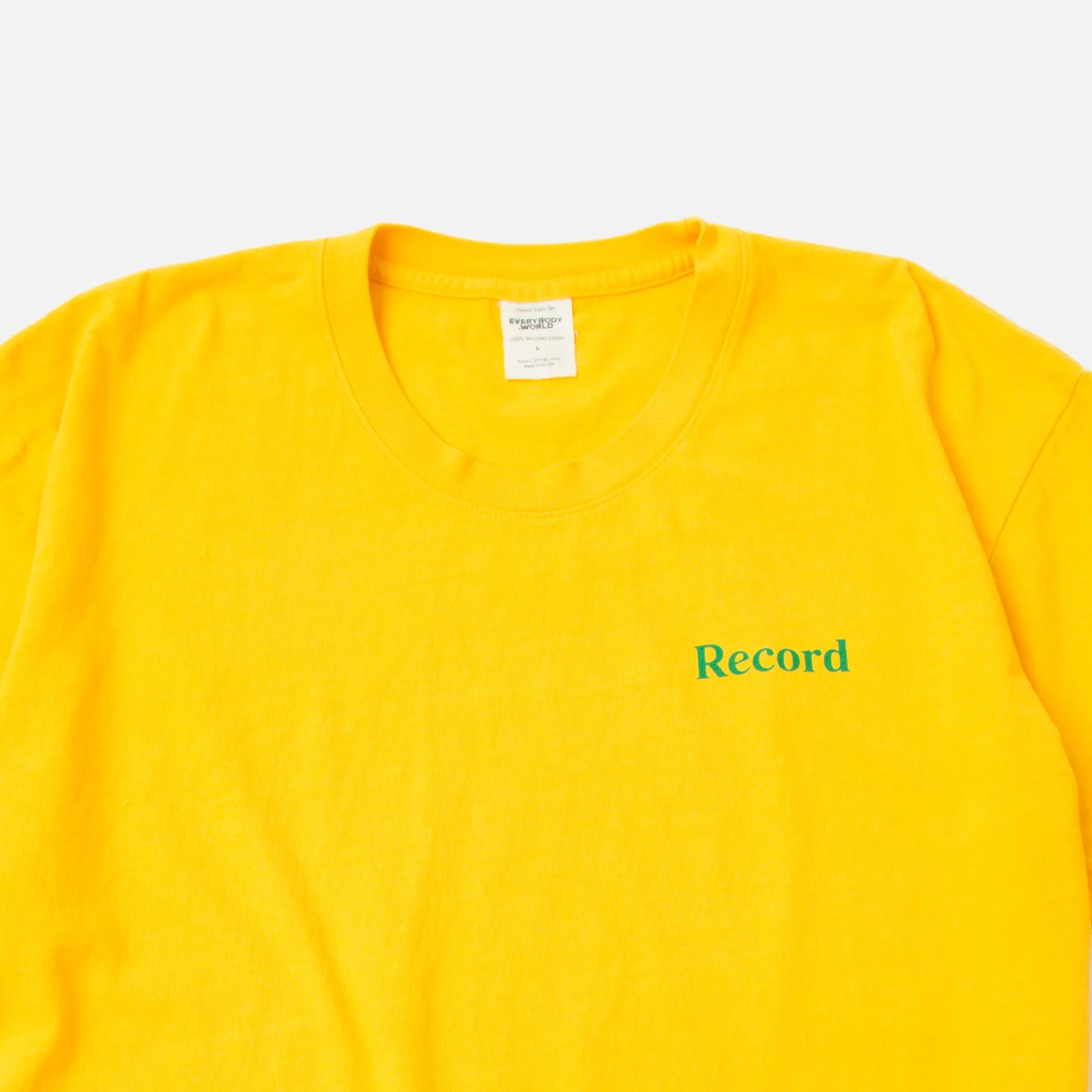 Record Logo T-shirt - Mustard