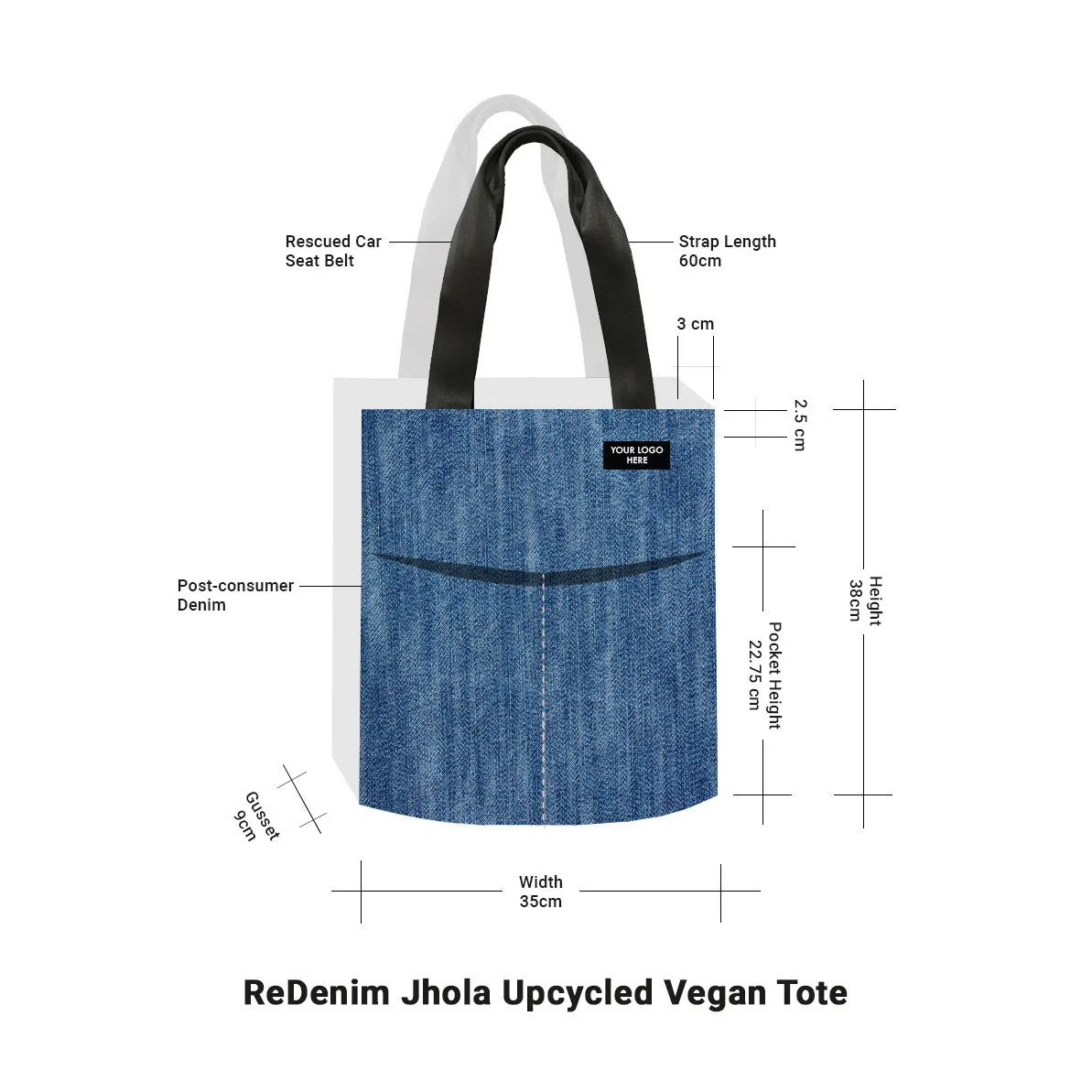 ReDenim Jhola Upcycled Vegan Tote