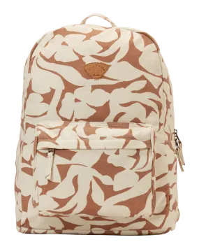 Schools Out Canvas Backpack in Sandalwood