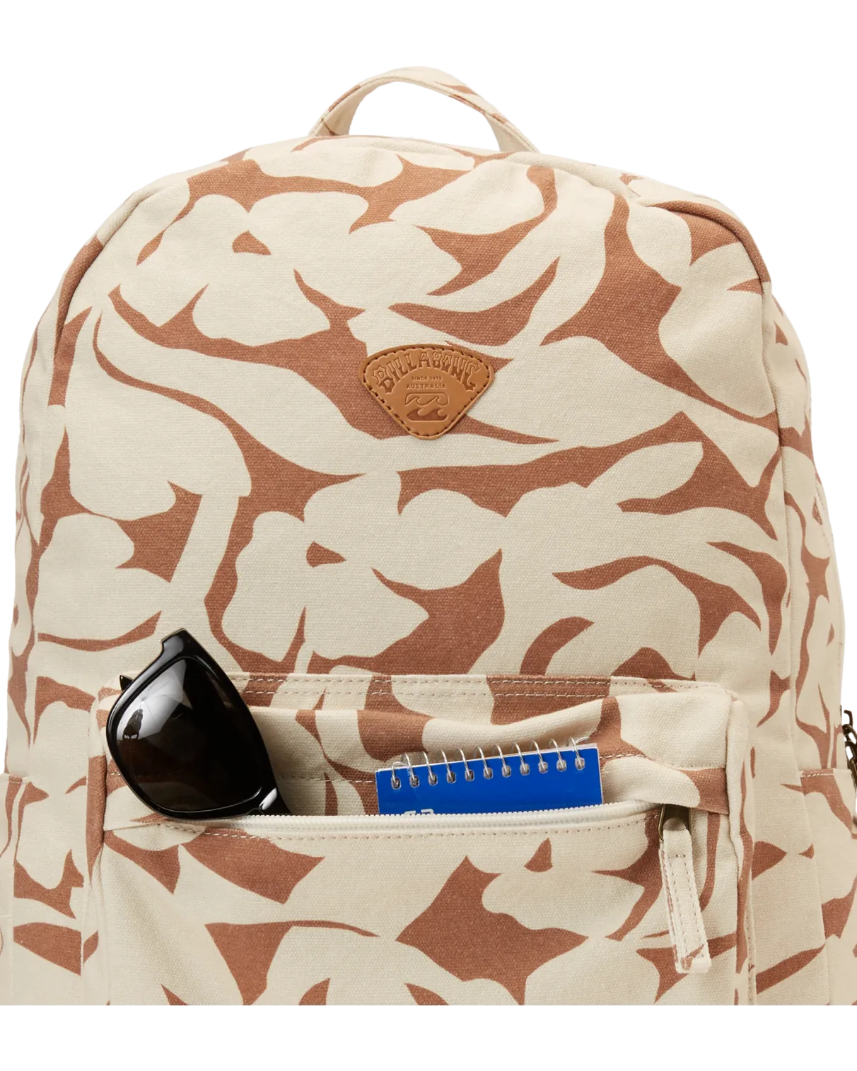 Schools Out Canvas Backpack in Sandalwood