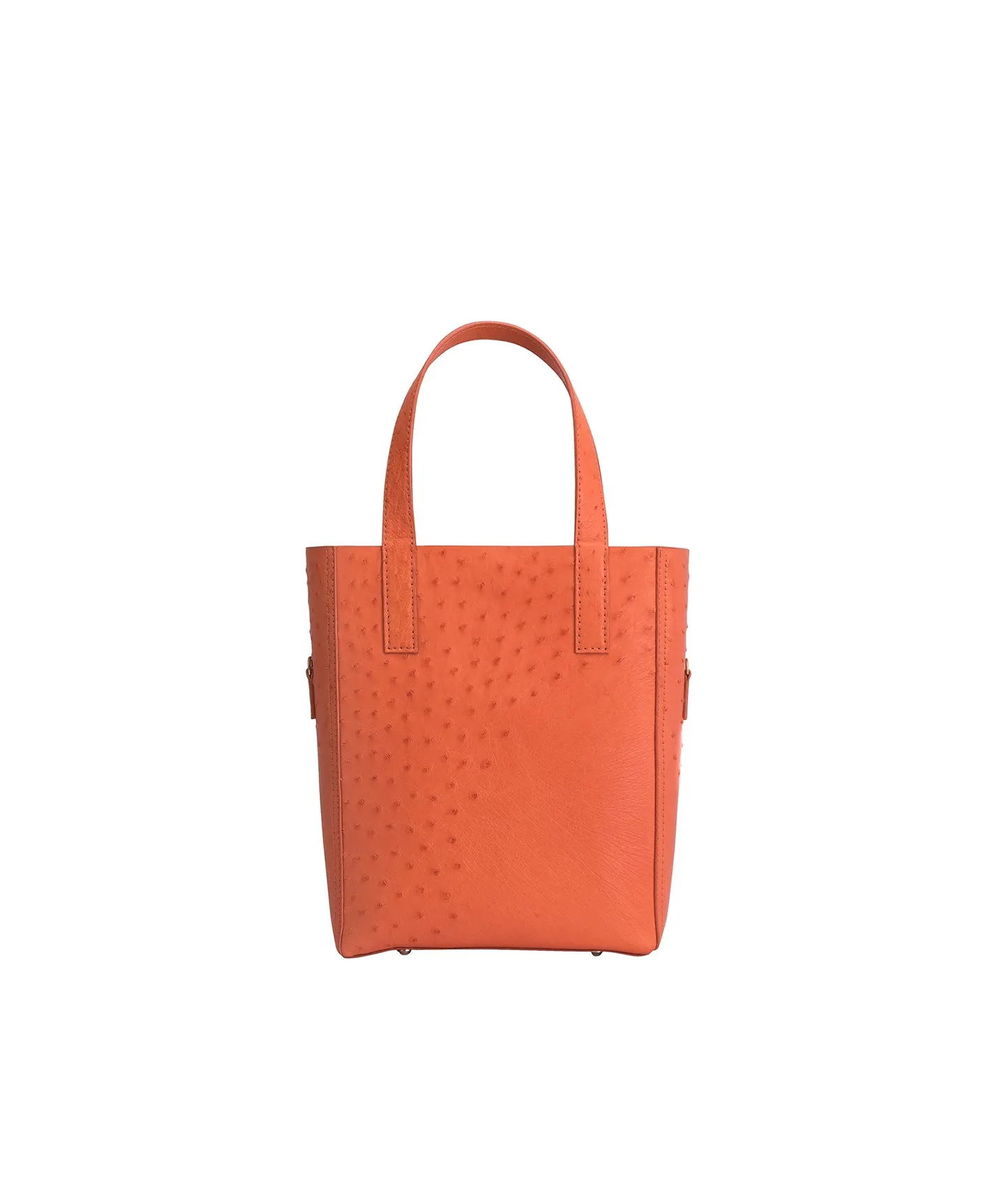 Tangerine Ostrich | Mini Crossbody 'Ntombi' Tote