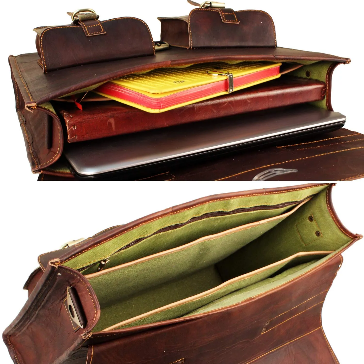 Vintage Leather Briefcase