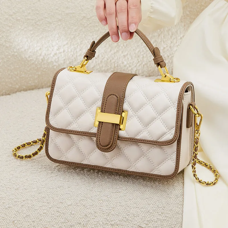 White Grandeur Satchel Bag