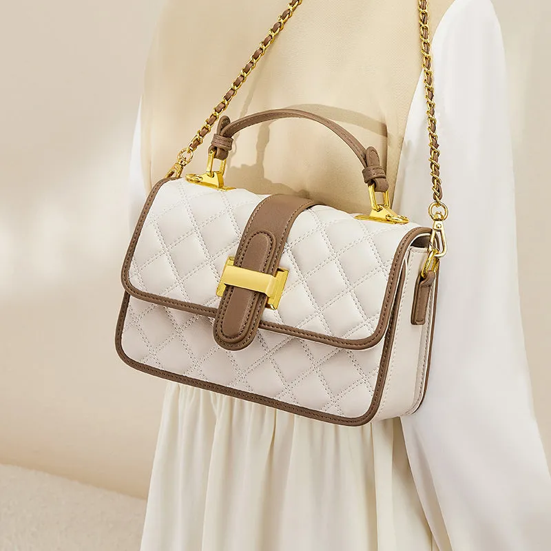 White Grandeur Satchel Bag