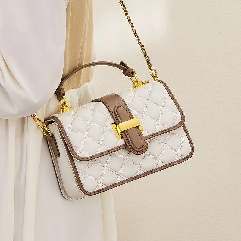 White Grandeur Satchel Bag